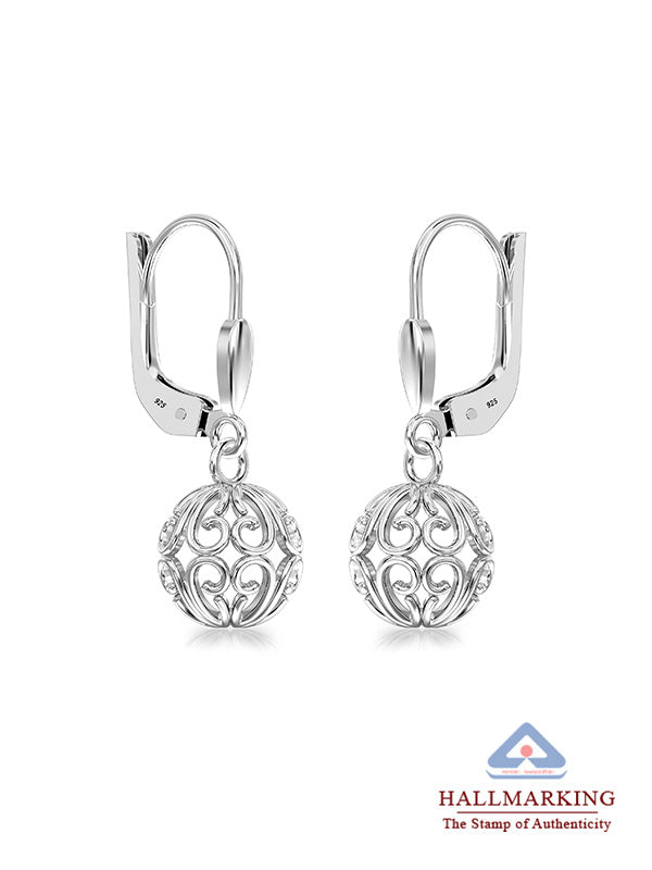 Lovella Filigree Ball Women's Drop Earrings