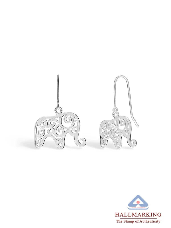 Silver Eleora Filigree Dangle Earrings