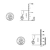 925 Sterling Silver Lightweight Heart Filigree Leverback Drop Dangle Earrings for Women Teen