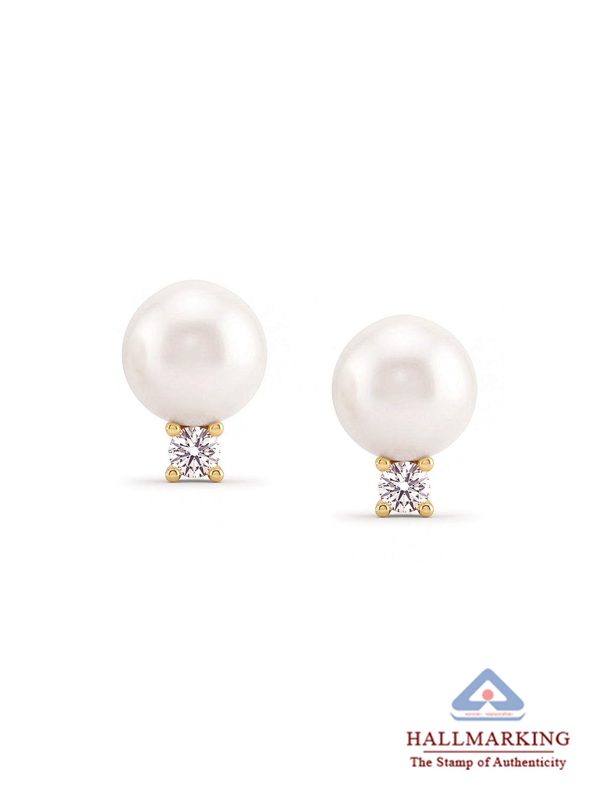 Perla Gleam Pearl Stud Earrings