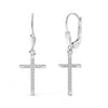 925 Sterling Silver 14K Gold-Plated Mother of Pearl CZ Three Clover Flower Drop Dangle Earrings for Women Teen
