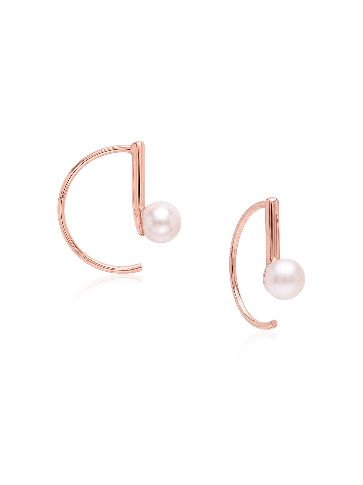 Rose Gold Earwire Dangle Earrings