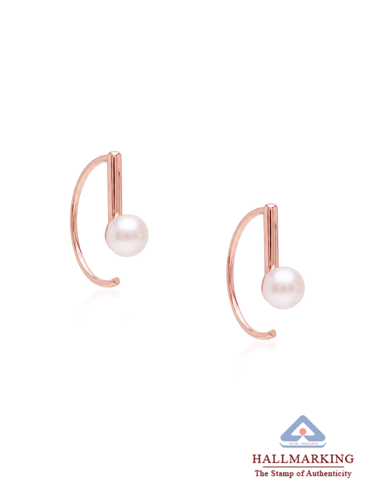 Rose Gold Earwire Dangle Earrings