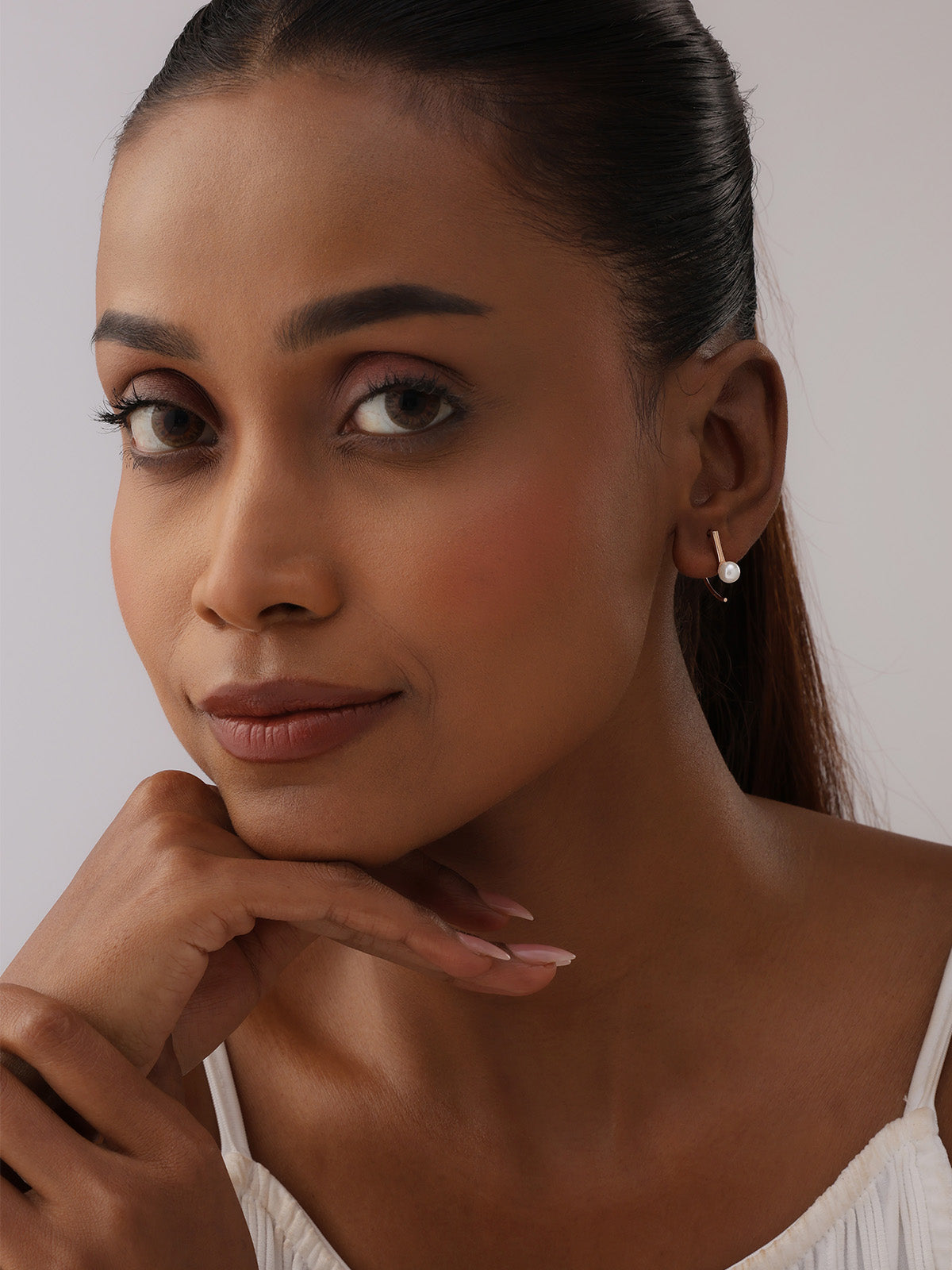 Rose Gold Earwire Dangle Earrings