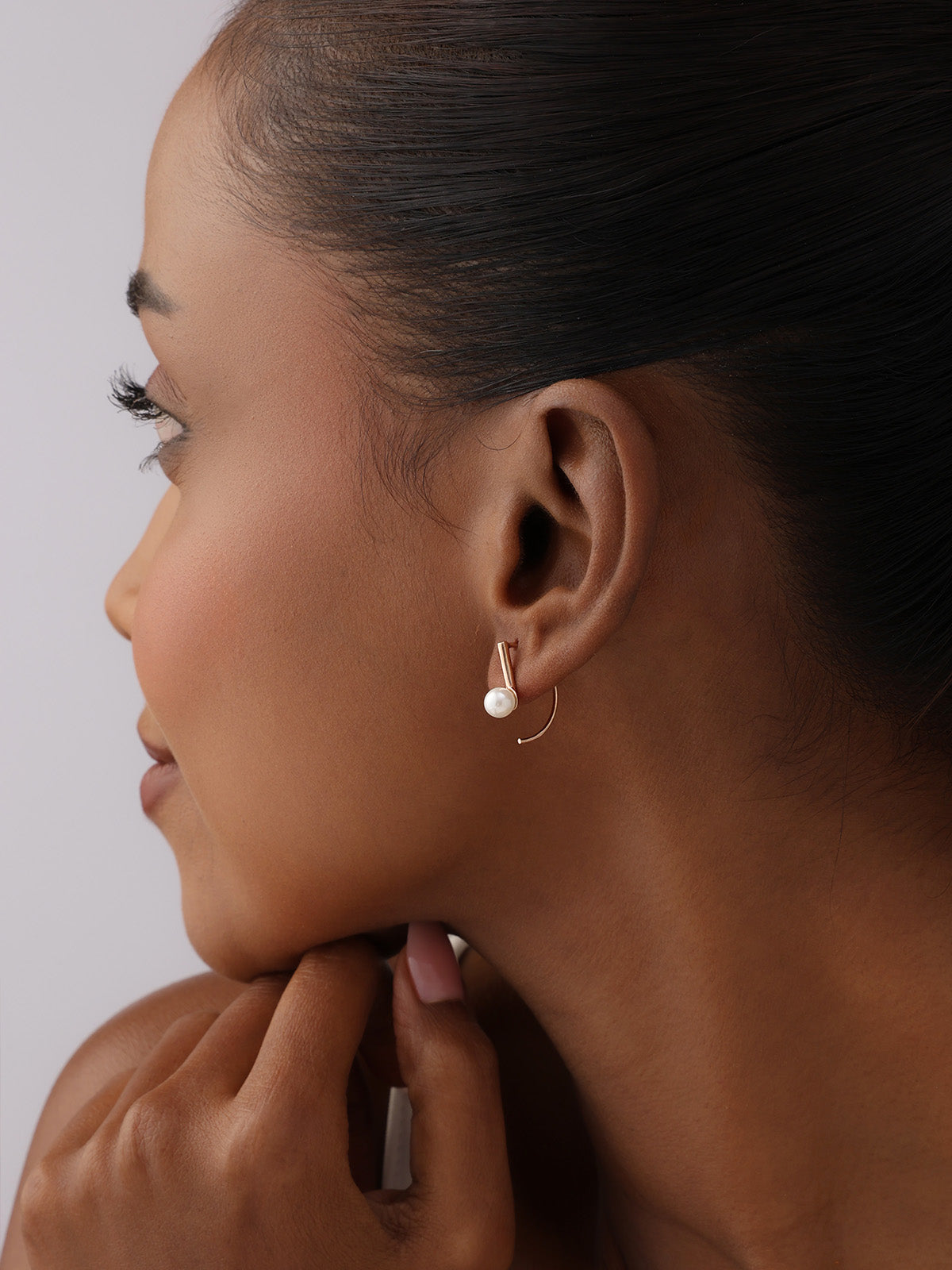 Rose Gold Earwire Dangle Earrings