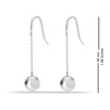 925 Sterling Silver Lightweight Classic Beaded Hook Ball Drop Dangle Earrings for Women Teen