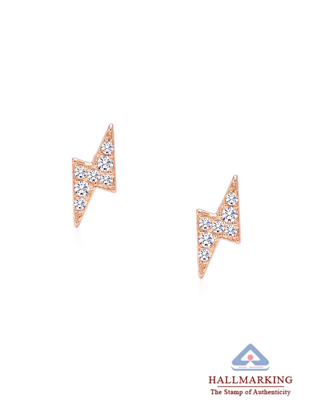 Rose Gold Classic Stud Earrings