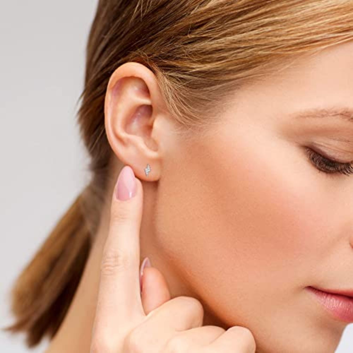 Gold Polished Stud Earrings