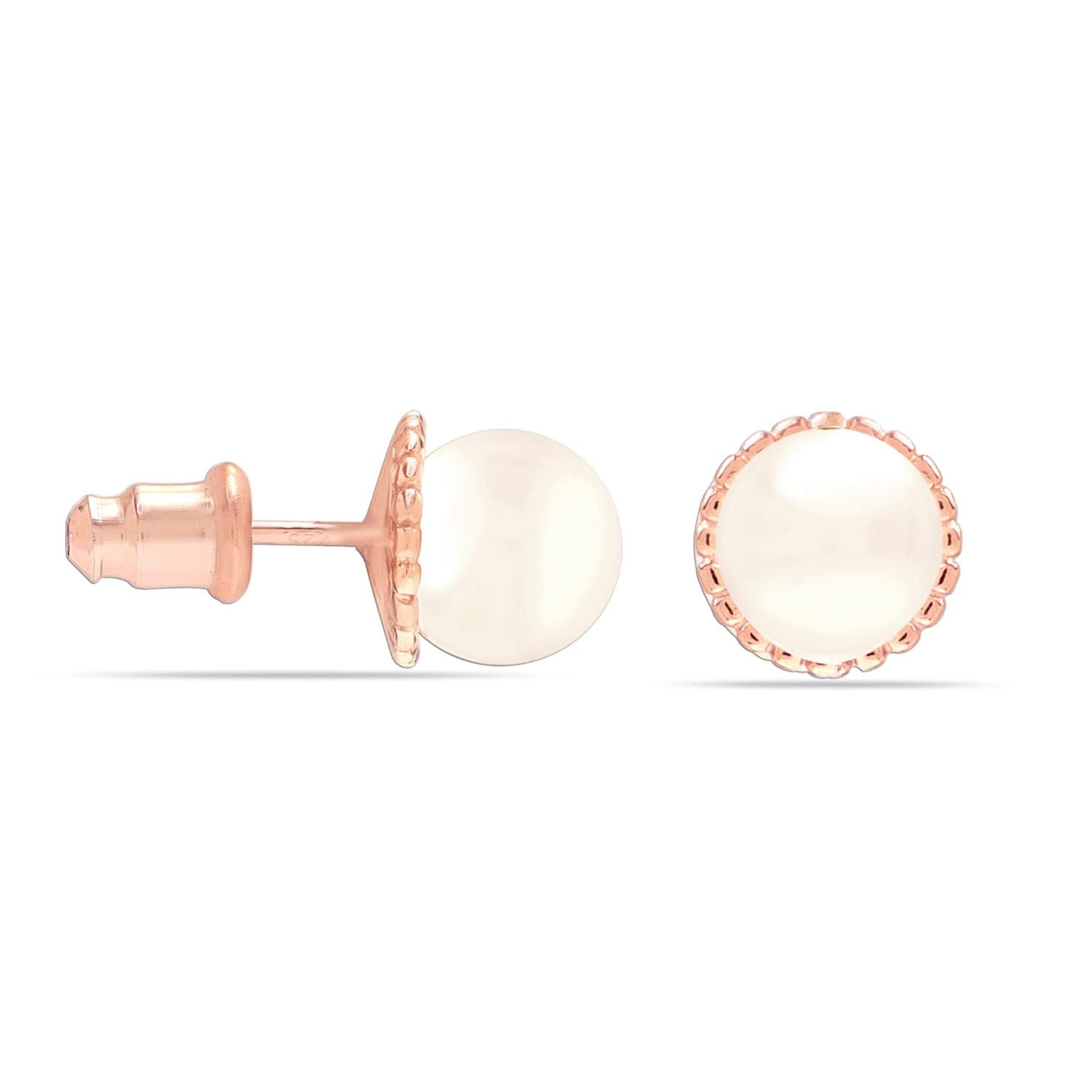 Rose Gold Stud Earrings