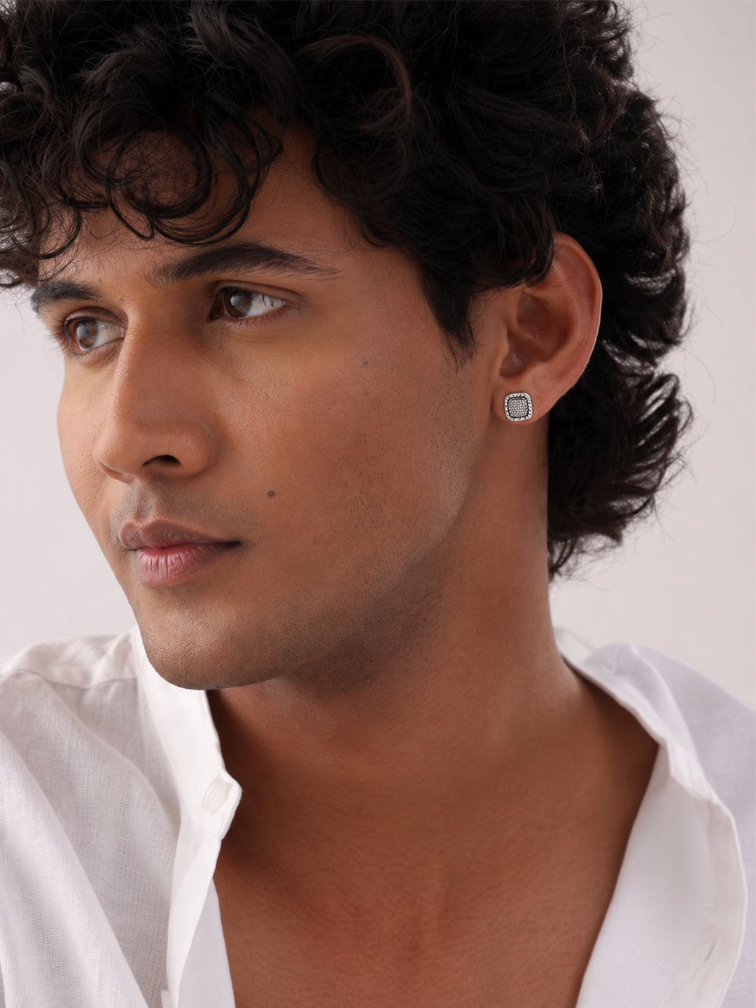 Marcus Antique CZ Men's Stud Earrings