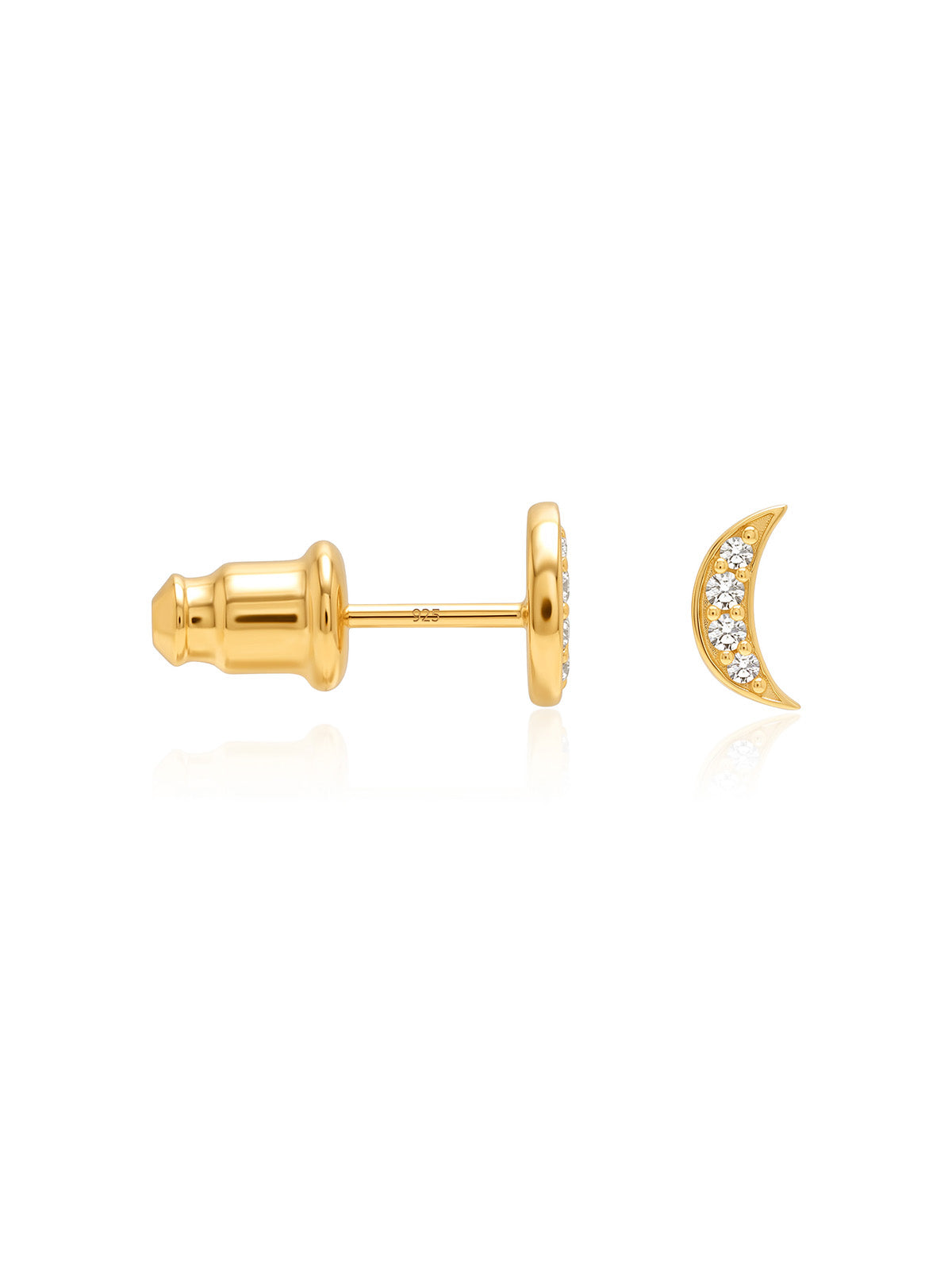 Flash Gold Minimal Stud Earrings