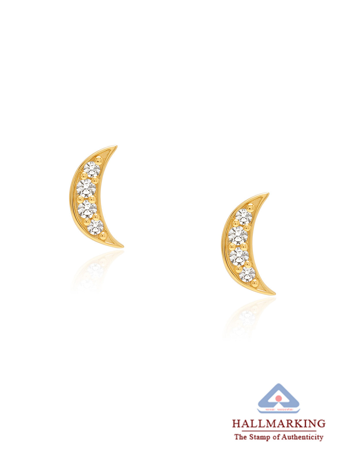Flash Gold Minimal Stud Earrings