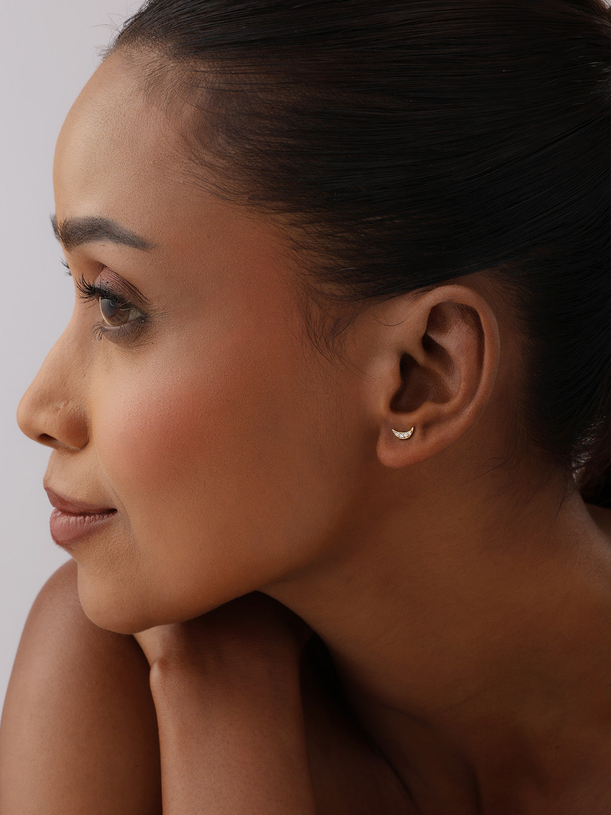 Flash Gold Minimal Stud Earrings