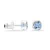 925 Sterling Silver Birthstone Stud Earrings for Women and Girls