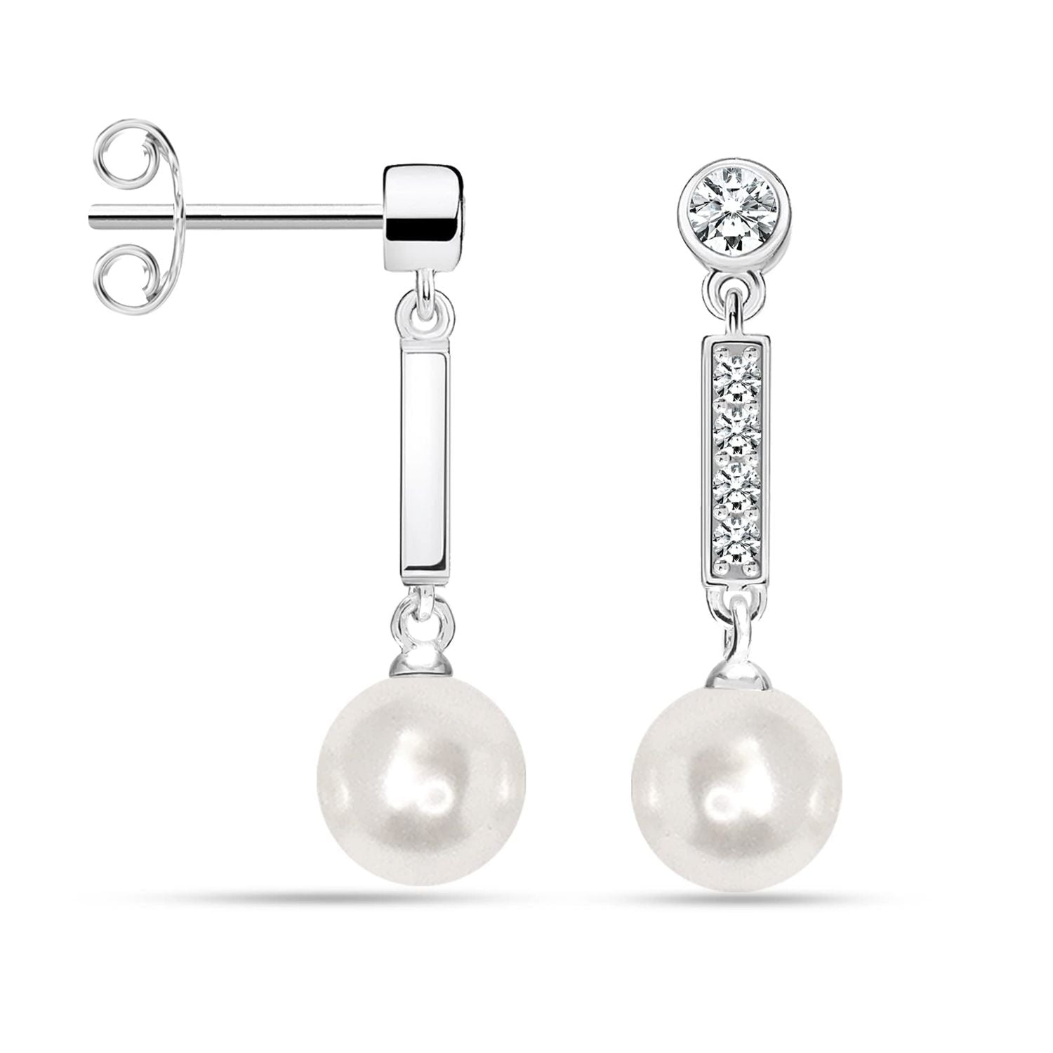 Silver Drop Earrings