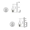 925 Sterling Silver Antique Mother of Pearl Bali Style Teardrop Dangle Earrings for Women