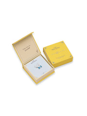 Square Blue Topaz Leverback Earrings