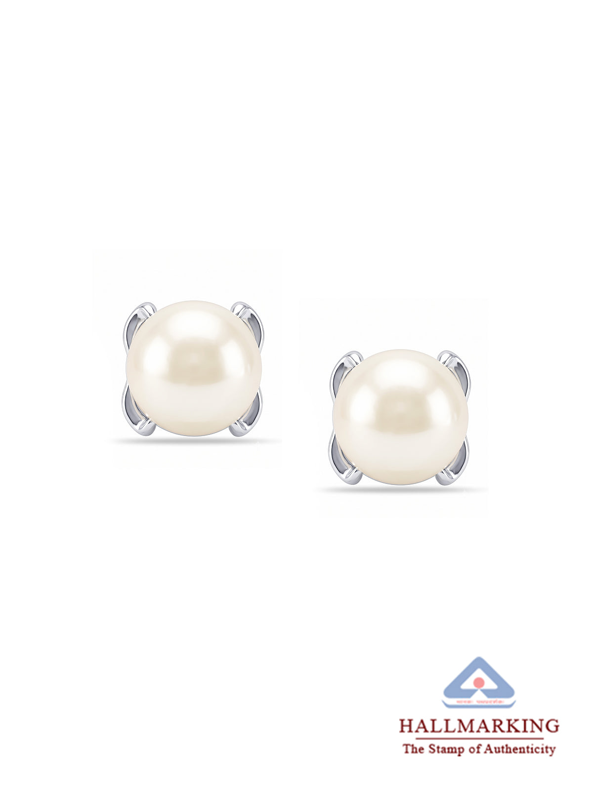 Pearl & Cubic Zirconia Cradled Studs