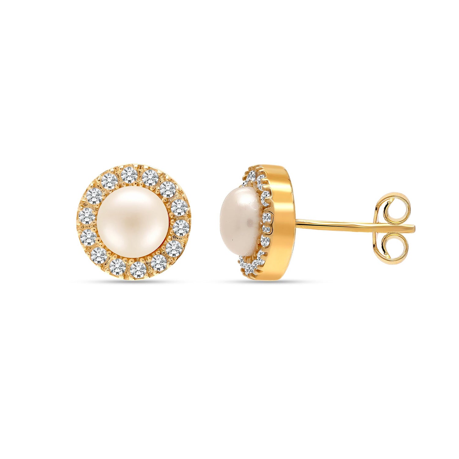 Gold Stud Earrings