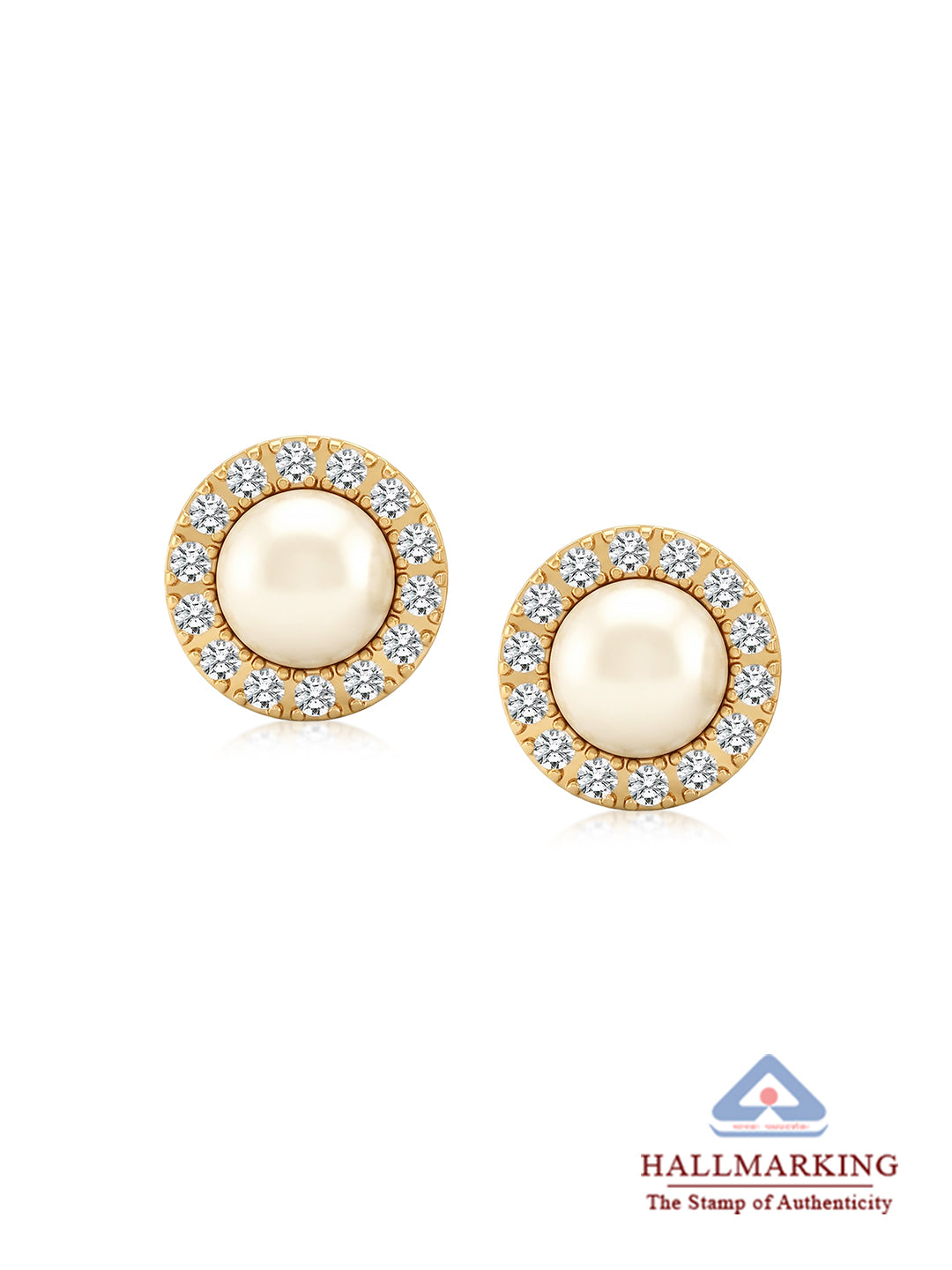 Flash Gold Stud Earrings