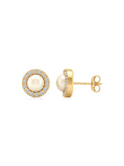 Flash Gold Stud Earrings