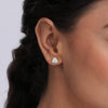 925 Sterling Silver Love-Knot CZ Stud Earrings for Women