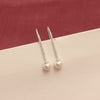 925 Sterling Silver Italian Design Freshwater Pearl Drop Dangle Earrings for Women