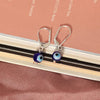 925 Sterling Silver Small Evil Eye Leverback Drop Dangle Earrings for Women Teen