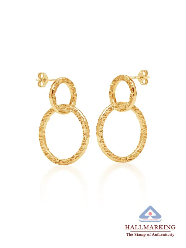 Golden Aurea Double Hoop Earrings