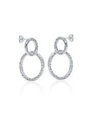 Silver Luma Double Hoop Earrings