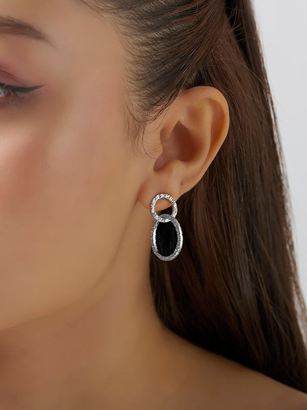 Silver Luma Double Hoop Earrings