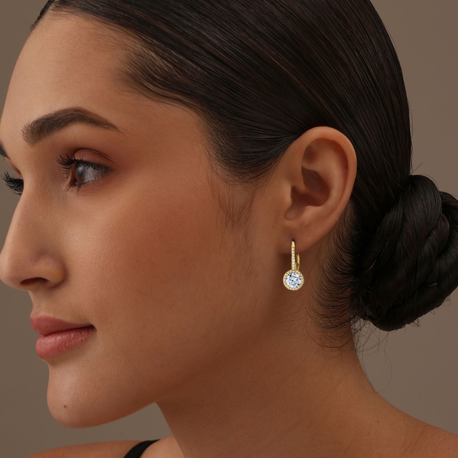Silver earrings with cubic zirconia - Ref No AP533-4848 Silver earrings with cubic zirconia - Ref No AP533-4848