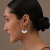 925 Sterling Silver Antique Large Classic Handmade Bohemian Boho Statement Hoop Earrings for Women