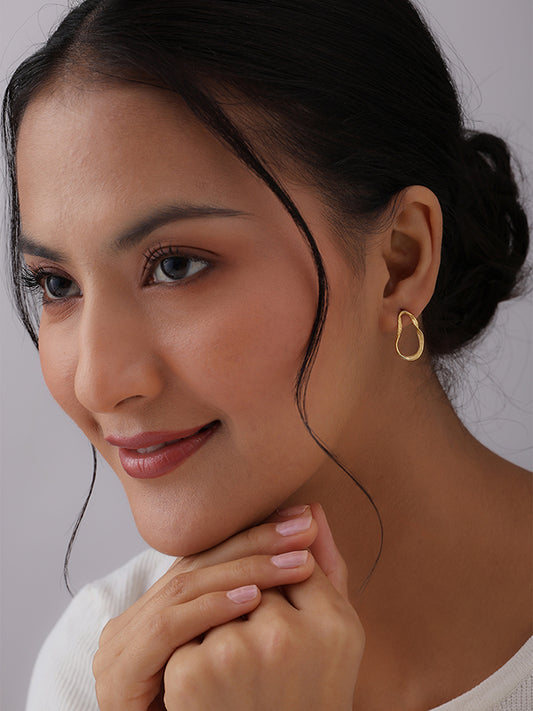 Golden Aurora Open Earrings