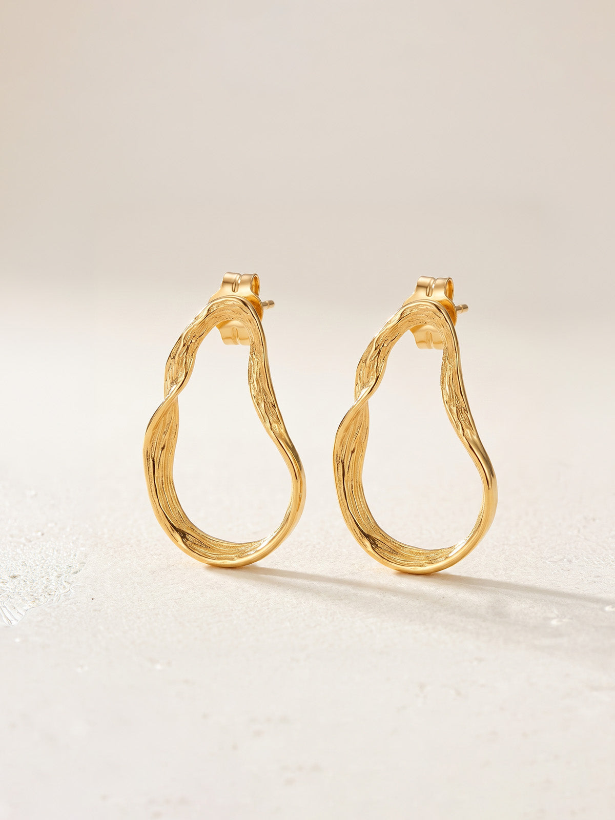Golden Aurora Open Earrings