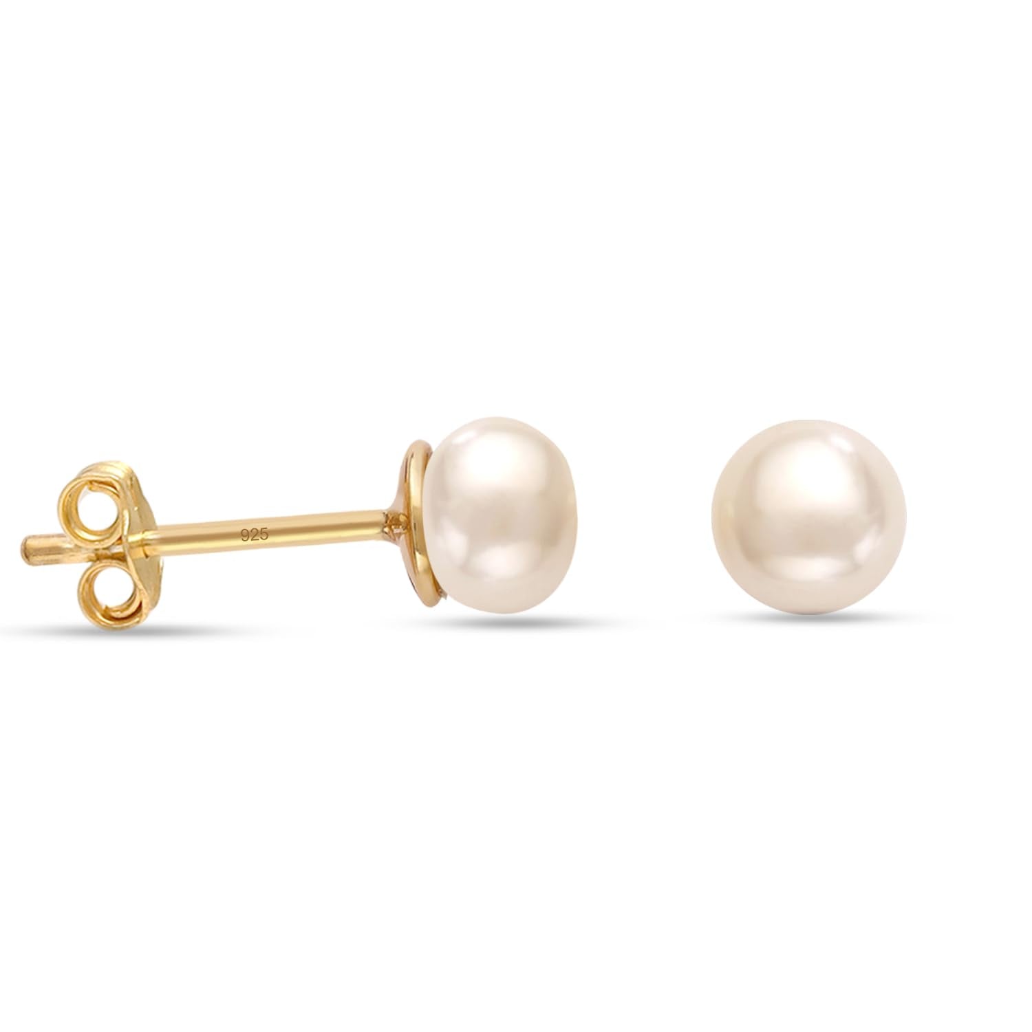 Gold Crystal Stud Earrings ?Small