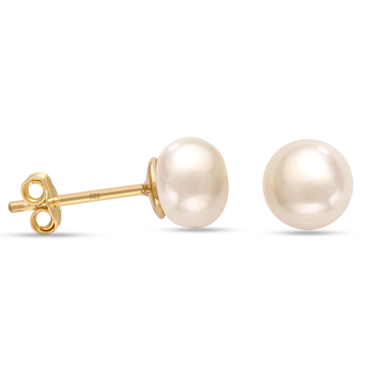 Gold Crystal Stud Earrings ?Small