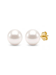 Gold Crystal Stud Earrings