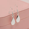 925 Sterling Silve Infinity Curve Drop Dangle Earrings for Women