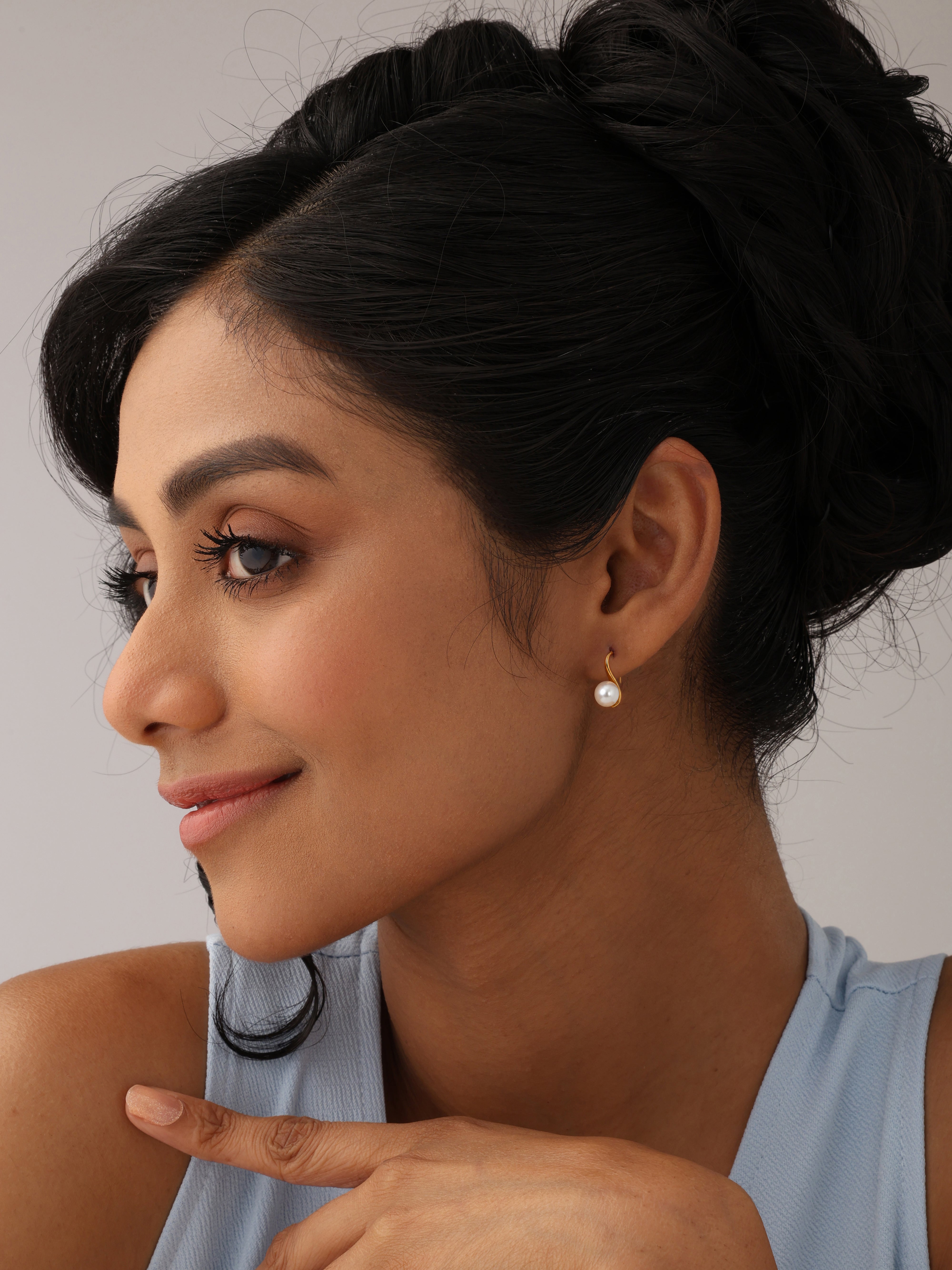 Flash Gold Dangle Earring