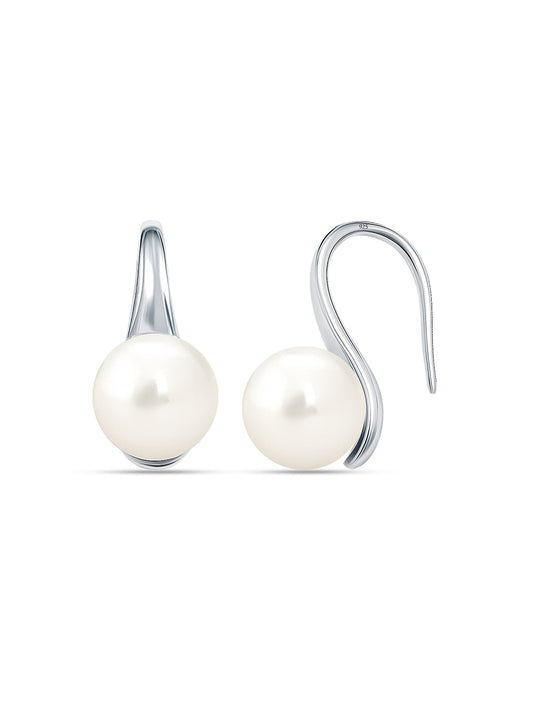 Rhodium Dangle Earrings
