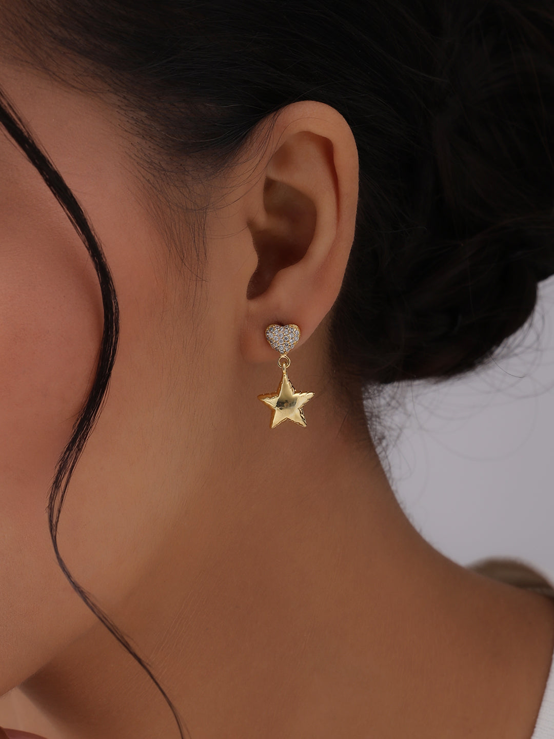 Golden Celeste Heart & Star Drops