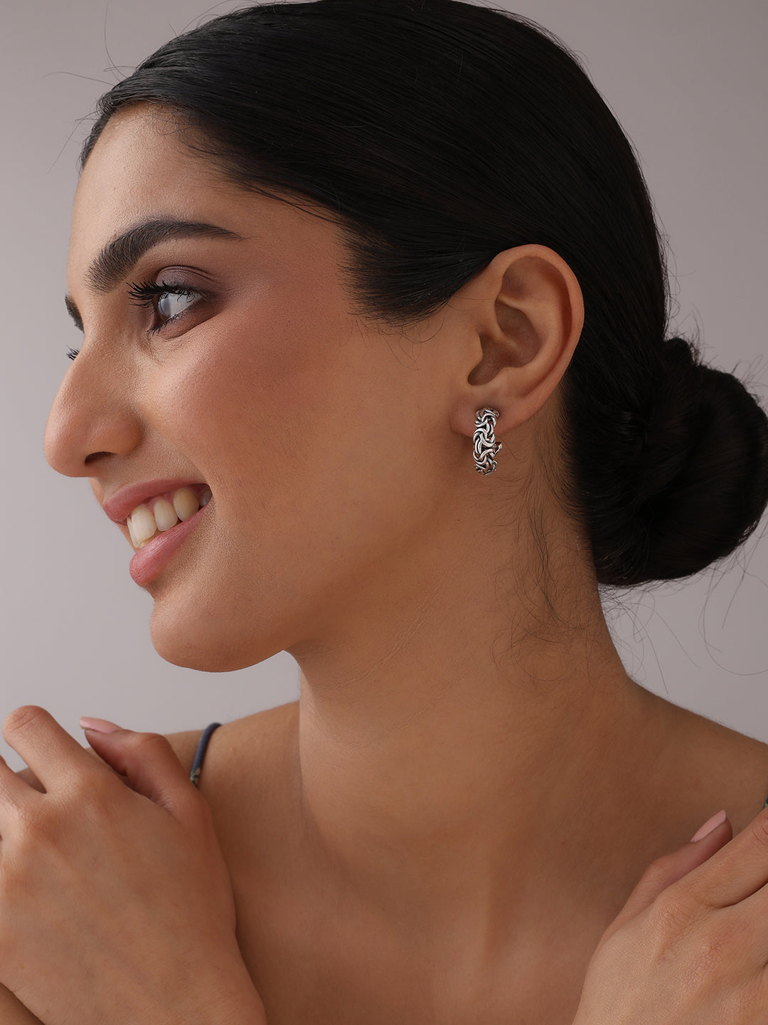 Antique Byzantine Omega Hoops