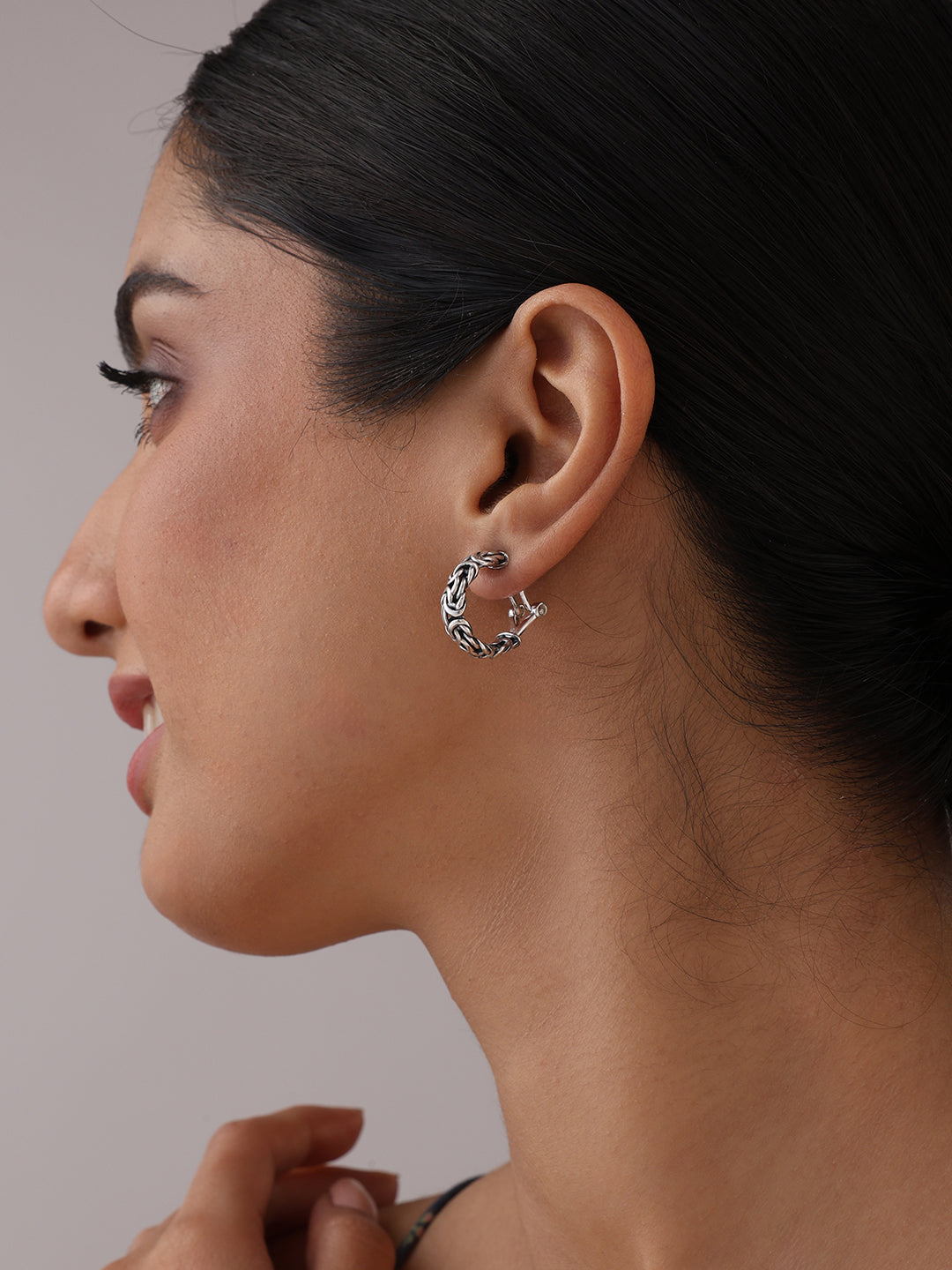 Antique Byzantine Omega Hoops