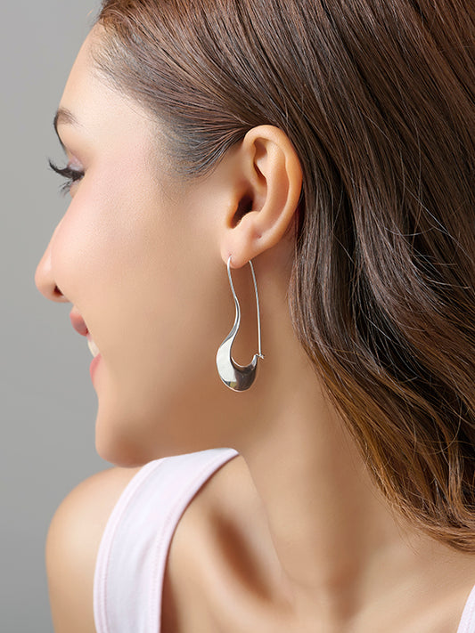 Elin Wavy Dangler Earrings for Women