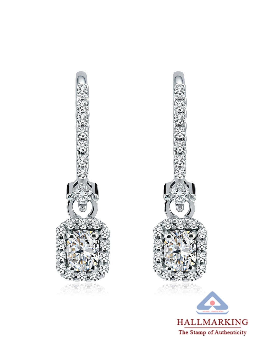 Silver Lumiere CZ Hoop Earrings