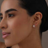 925 Steling Silver Star Outline Knot Design Stud Earrings for Women