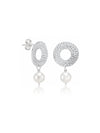 Silver Aveline Pearl Drop Earrings