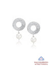 Silver Aveline Pearl Drop Earrings
