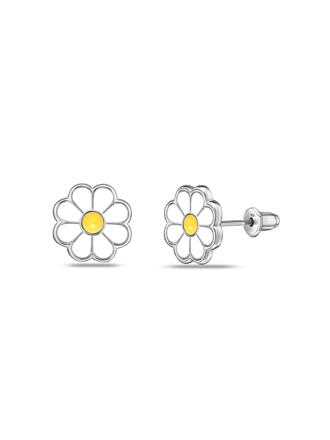 Marguerite Enamel Daisy Kids' Stud Earrings